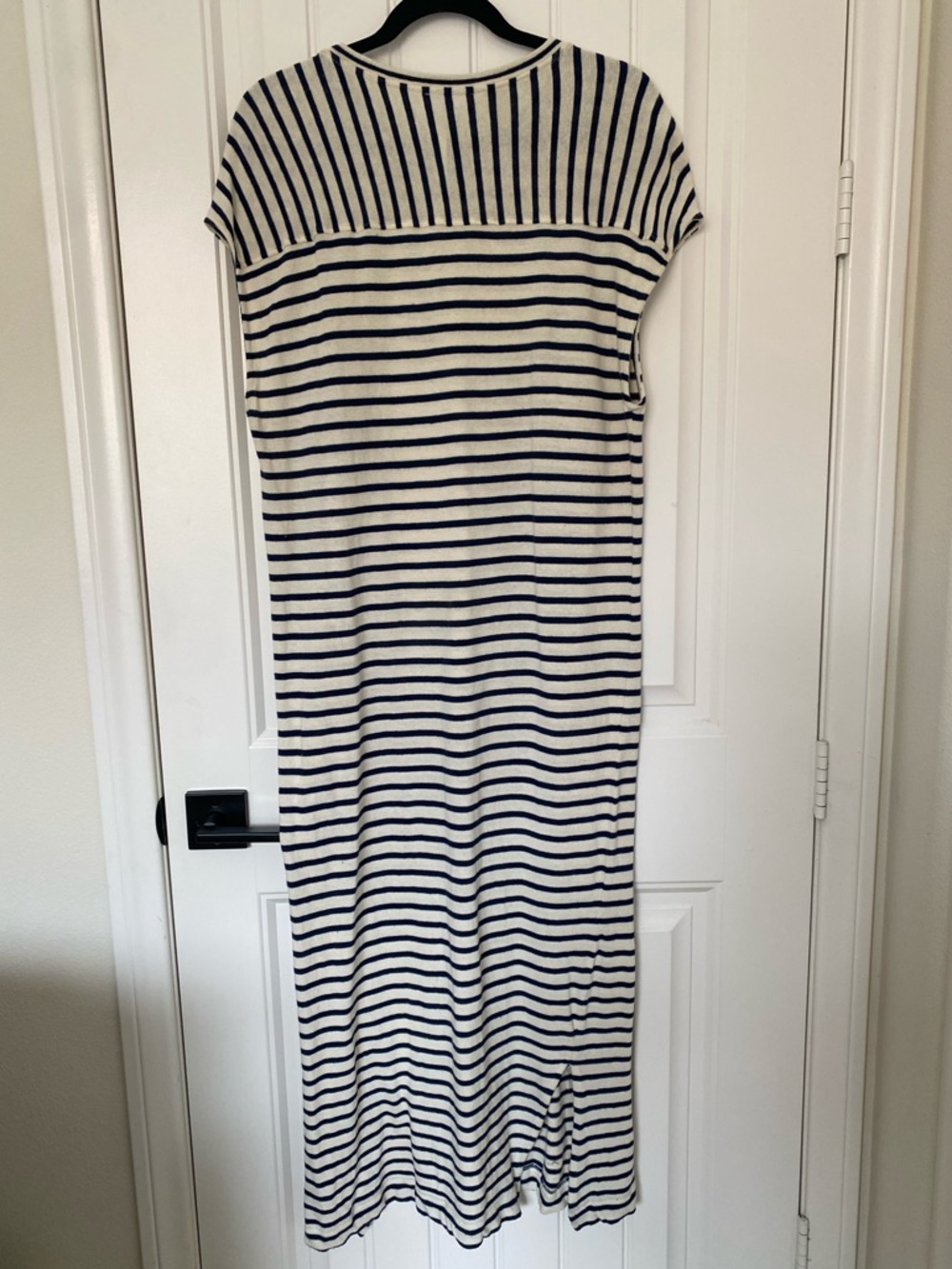 Apiece Apart | Elodie Tank Dress in Navy/Cream Stripe - Picture 8 of 15